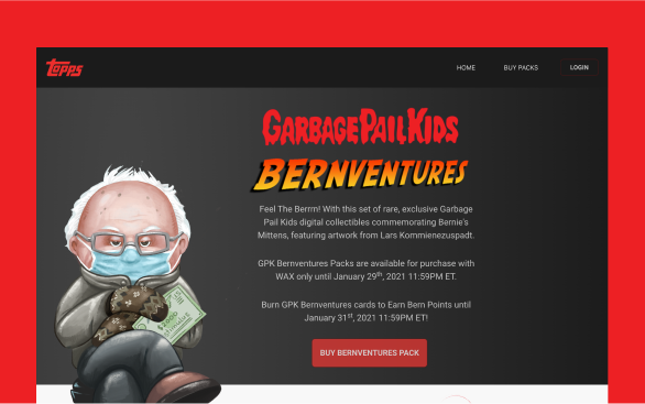 Topps Bernventures NFTs